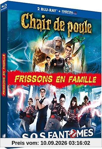 Coffret frissons en famille 2 films : chair de poule ; s.o.s fantômes [Blu-ray] [FR Import]