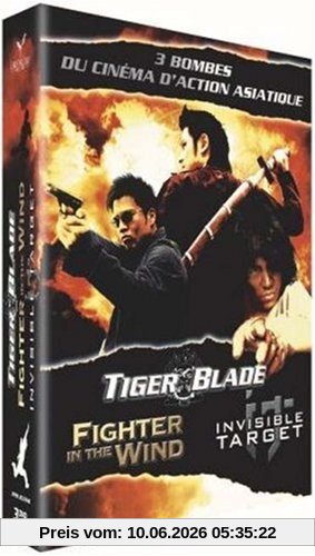 Coffret action asie : tigerblade ; invisible target ; fighter in the wind [FR IMPORT]