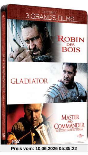 Coffret russell crowe: robin des bois ; gladiator ; master and commander [FR Import]