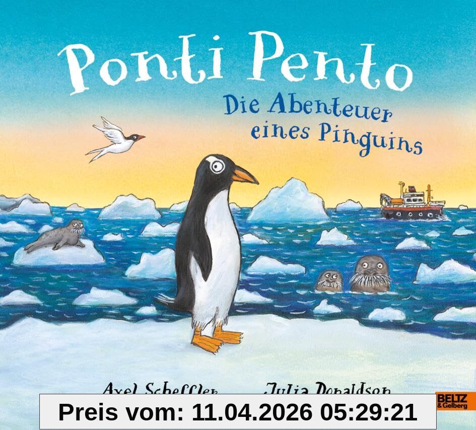 Ponti Pento. Die Abenteuer eines Pinguins: Vierfarbiges Bilderbuch