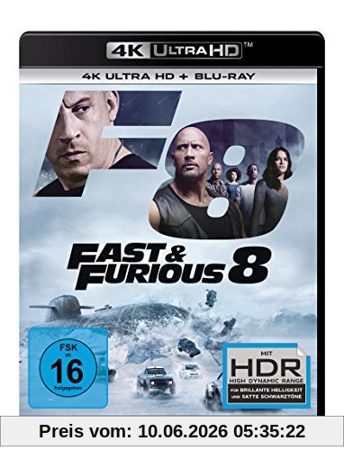 Fast & Furious 8  (4K Ultra HD) (+ Blu-ray)