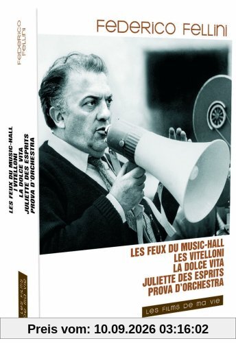 Coffret Fellini : Les feux du music-hall / Juliette des esprits / La dolce vita / I vitelloni / Prova d'orchestra - Coffret 5 DVD
