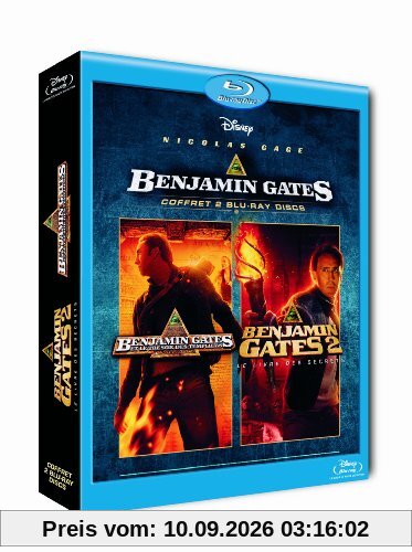 Benjamin Gates et le trésor des templiers + Benjamin Gates et le livre des secrets - Coffret 2 Blu-Ray [Blu-ray] [FR IMPORT]