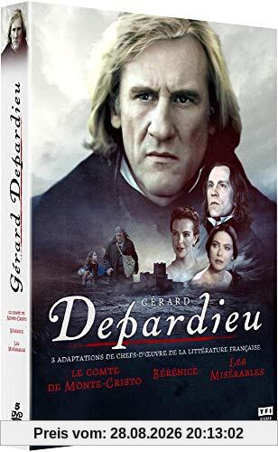 Coffret gérard depardieu 3 films : le comte de monte cristo ; les misérables ; bérénice [FR Import]