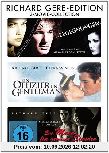 Richard Gere Edition : Ein Mann für gewisse Stunden - Ein Offizier und Gentleman - Begegnungen - 3DVD