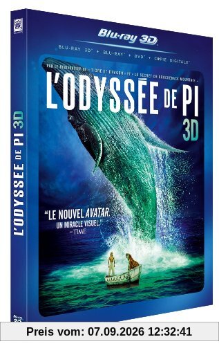 L'Odyssée De Pi [Blu Ray 3D + Blu-Ray + DVD] [Blu-ray 3D]
