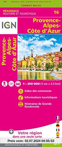 Provence Alpes Côte d'Azur 1:250 000