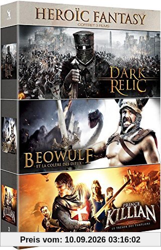 Coffret heroic fantasy : dark relic ; beowulf et la colère des dieux ; prince kilian [FR Import]