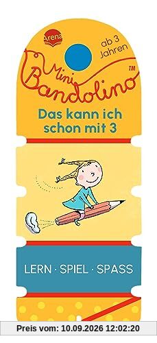 Mini Bandolino. Das kann ich schon mit 3: Lernspiel mit Lösungskontrolle für Kinder ab 3 Jahren