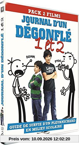 Coffret le journal d'un dégonflé : le journal d'un dégonflé ; le journal d'un dégonflé 2 : rodrick fait sa loi [FR Import]