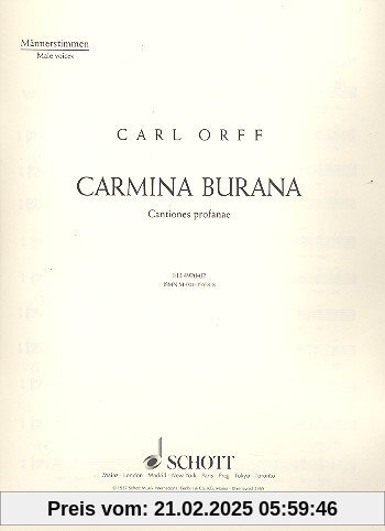 Carmina Burana: Cantiones profanae. Solostimmen (STBar), gemischter Chor, Kinderchor und Orchester (oder 2 Klaviere und 