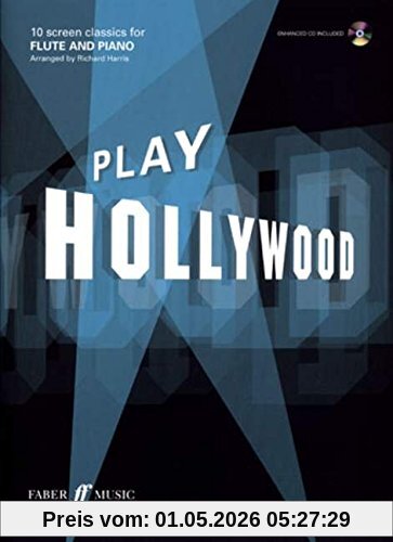 Play Hollywood, flute and piano, w. Audio-CD