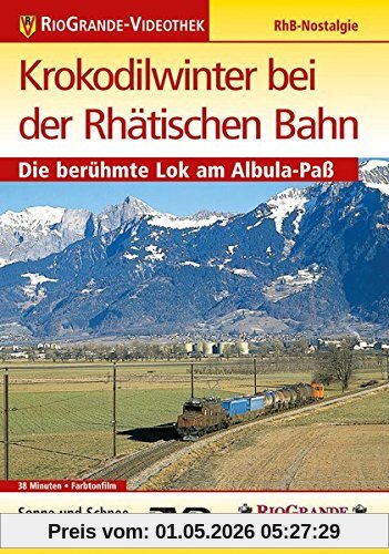 Krokodilwinter bei der Rhätischen Bahn - Die berühmte Lok am Albula-Paß