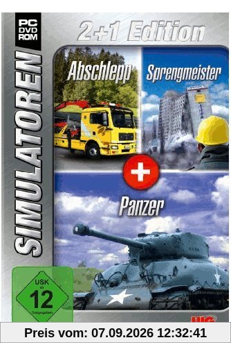 Simulator Bundel: Abschlepp, Sprengmeister, Panzer Sim 2+1 Red