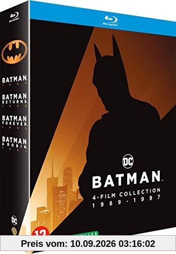 Coffret batman 4 films : batman ; batman le défi ; batman forever ; batman & robin [Blu-ray] [FR Import]