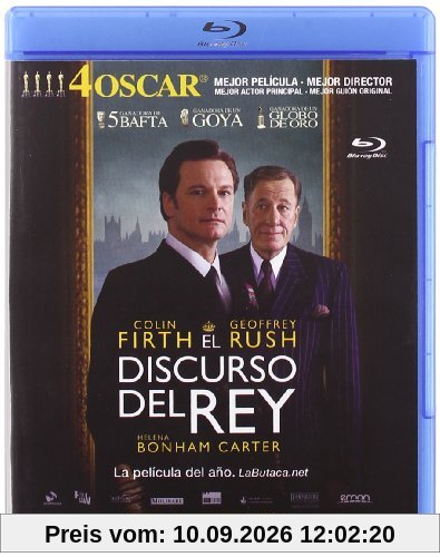 El Discurso Del Rey (Blu-Ray) (Import) (Keine Deutsche Sprache) (2011) Colin Firth; Michael Gambon; G