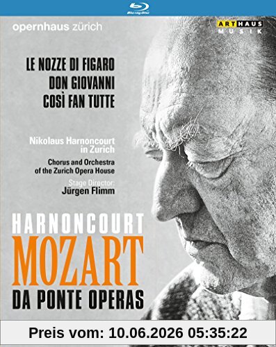 Harnoncourt: Mozart / da Ponte Operas - Nikolaus Harnoncourt in Zürich [3 Blu-rays]