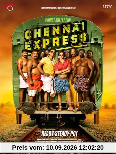 Chennai Express. Der Film + The Making. Bollywood Film mit Shahrukh Khan. Sprache: Hindi, Untertitel: Englisch. Weder deutsche Synchronisation noch Untertiteln. [UK IMPORT][2-DVD-Satz]