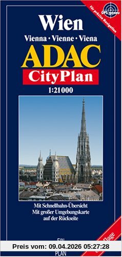 ADAC Stadtpläne, Wien: Mit City- und Schnellbahn-Plan
