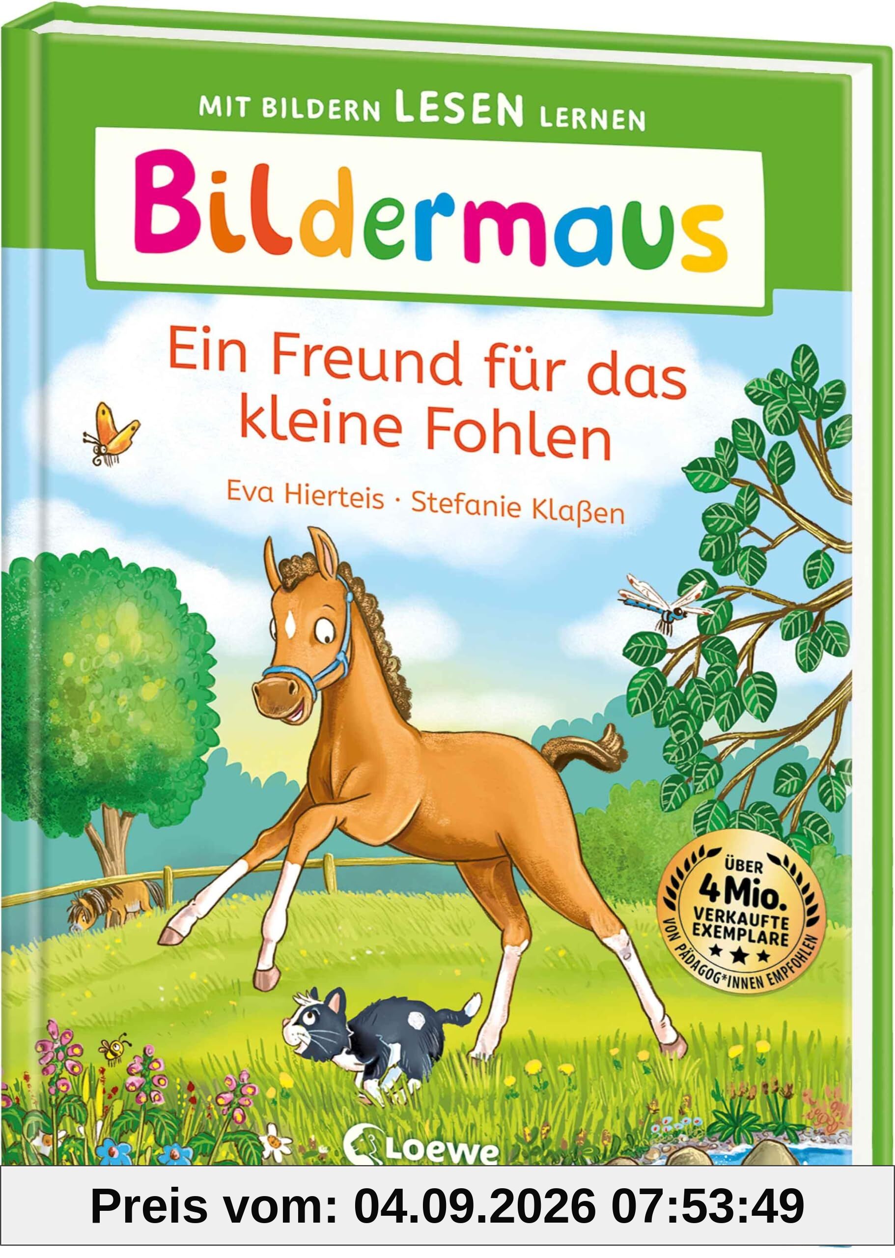 Bildermaus - Ein Freund für das kleine Fohlen: Mit Bildern lesen lernen - Ideal für die Vorschule und Leseanfänger ab 5 Jahren - Mit Leselernschrift ABeZeh