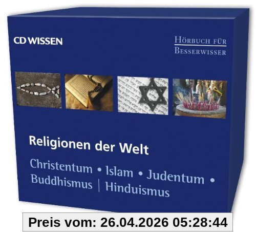 CD WISSEN - Hörbuch für Besserwisser - Religionen der Welt - Sammel-Box - Christentum - Islam - Judentum - Buddhismus - Hinduismus, 4 CDs