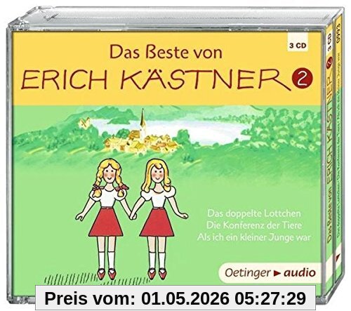 Das Beste von Erich Kästner 2 (3CD): Hörspiele, ca. 165 Min.