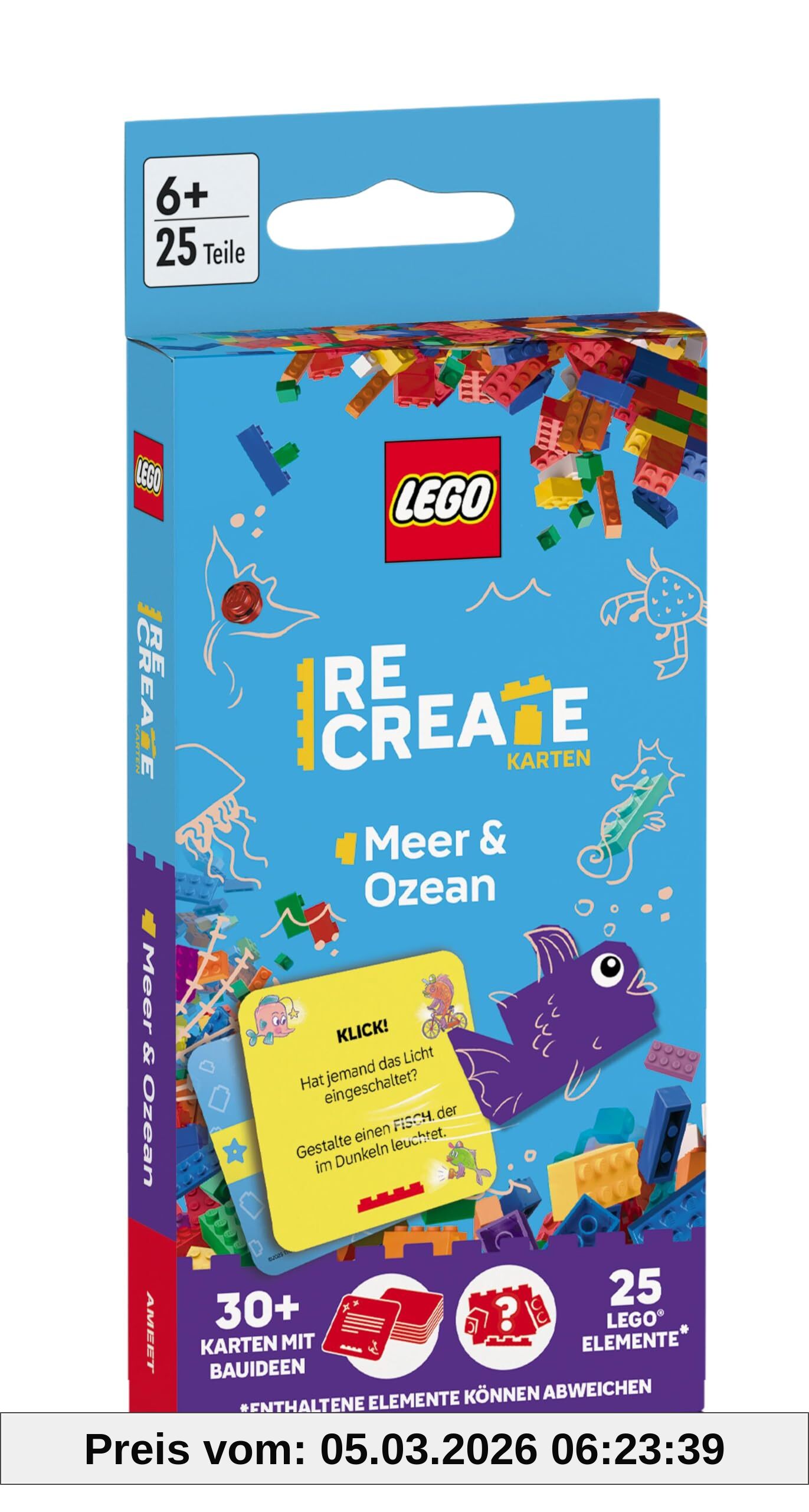 unbekannt Lego® - ReCreate Karten - Meer & Ozean, Mit Lego Elementen
