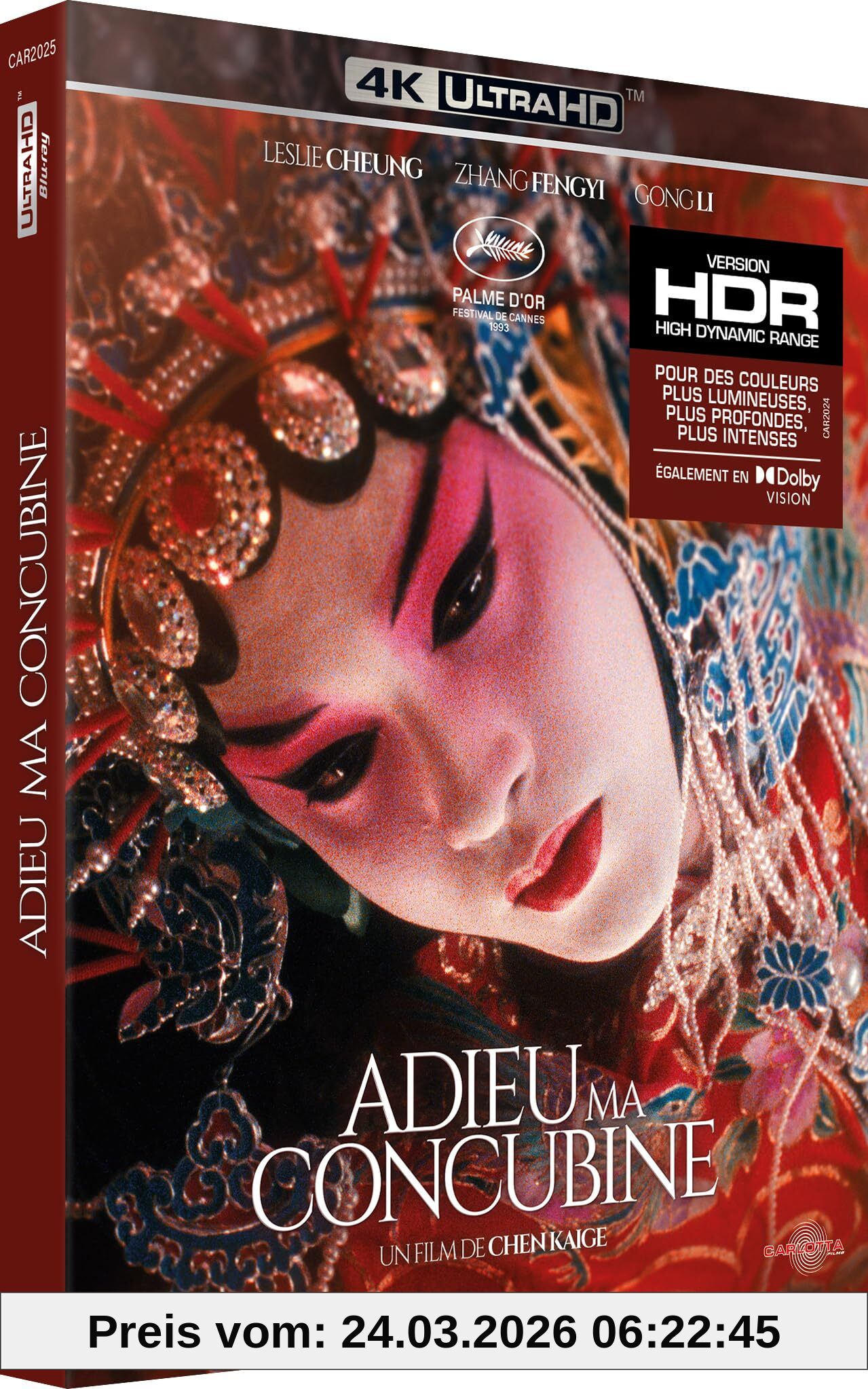 Adieu, ma concubine 4k ultra hd [Blu-ray] [FR Import]