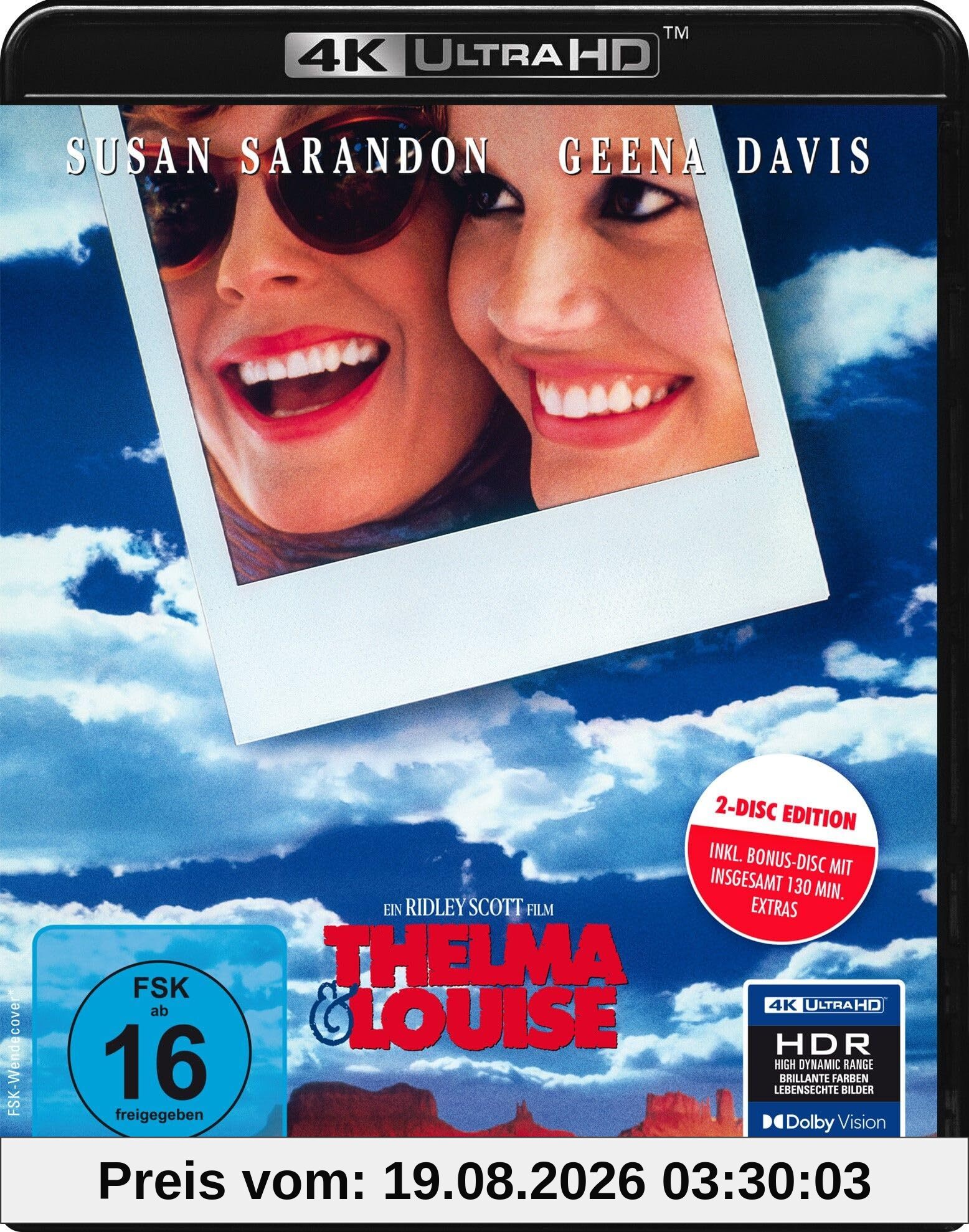 Ridley Scott Thelma & Louise - 2-Disc Edition (Uhd-Blu-ray + Bonus-Blu-ray)