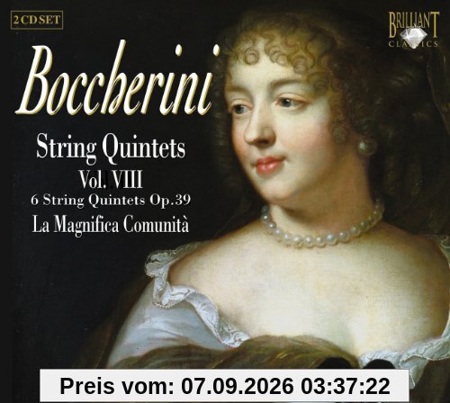 Boccerini: String Quintets Vol. VIII opus 39 with double bass