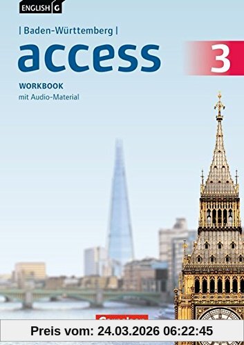 English G Access - Baden-Württemberg / Band 3: 7. Schuljahr - Workbook mit Audio-CD