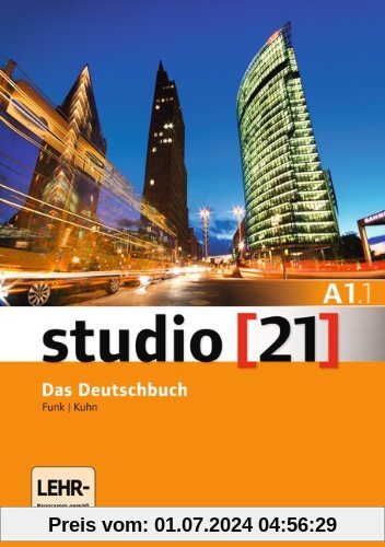 studio [21] - Grundstufe: A1: Teilband 1 - Das Deutschbuch (Kurs- und Übungsbuch mit DVD-ROM): DVD: E-Book mit Audio, in
