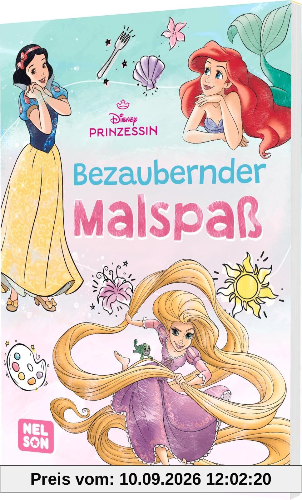 Disney Prinzessin: Bezaubernder Malspaß: Mehr als 60 Ausmalbilder | Malblock für Kinder ab 4 Jahren