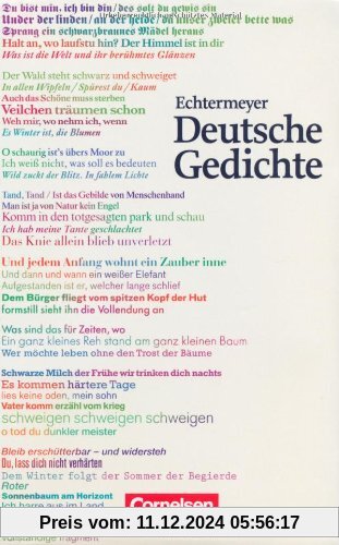 Echtermeyer: Deutsche Gedichte: Von den Anfängen bis zur Gegenwart