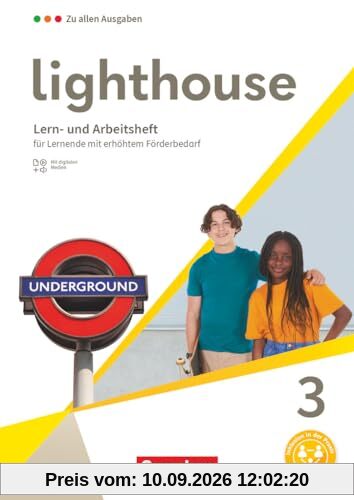 Lighthouse - Zu allen Ausgaben - Band 3: 7. Schuljahr: Lern- und Arbeitsheft - Mit digitalen Medien