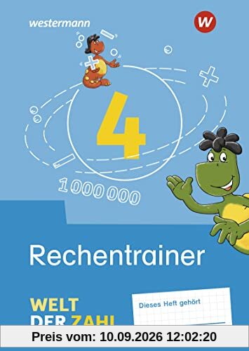 Welt der Zahl - Ausgabe 2021: Rechentrainer 4 (Welt der Zahl: Zusatzmaterialien)
