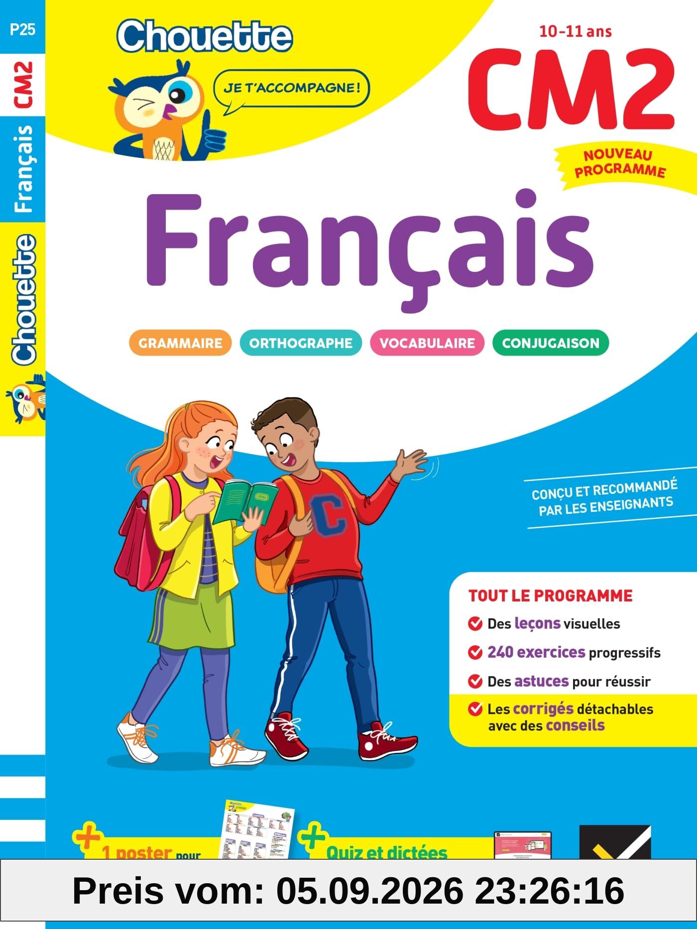 Français CM2, 10-11 ans : nouveau programme