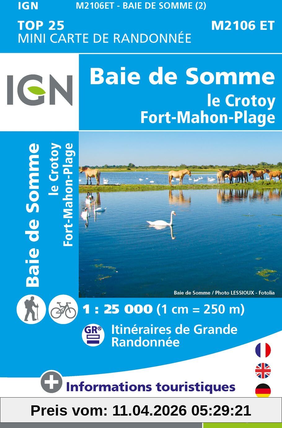 Baie de Somme - Le Crotoy - Fort-Mahon-Plage mini (2106ET): M2106ET (TOP 25)
