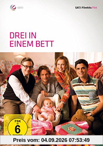 Drei in einem Bett
