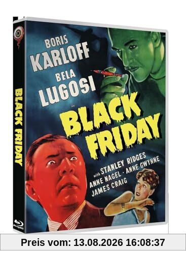 Black Friday (1940) - Dual-Disc Edition (Blu-ray+DVD) - Mit den Horror-Ikonen Boris Karloff und Bela Lugosi