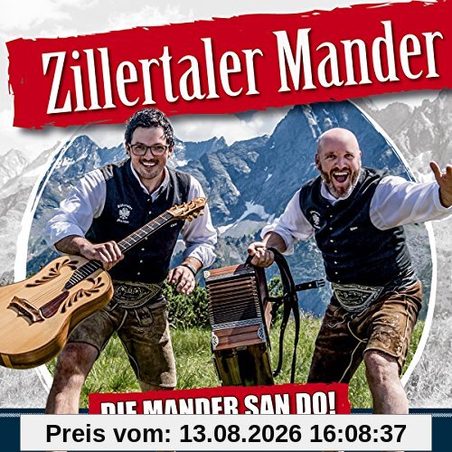 Die Mander san do! Hoi, jetzt gehts rund; Die neue CD 2017; Tiroler Schützenboarischer; Graukas Reggae; A rocking fu.. Jodler;