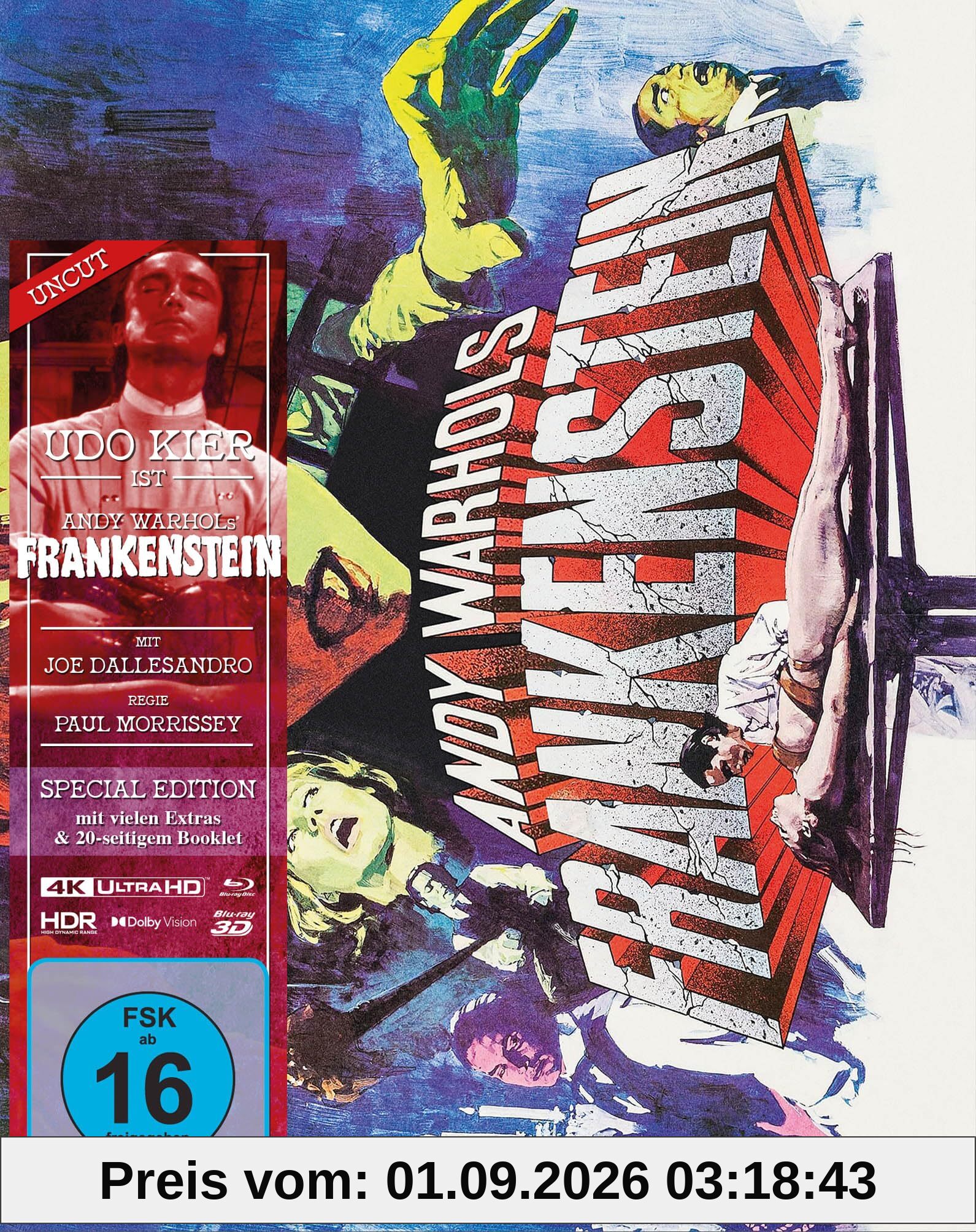 Andy Warhols Frankenstein - Mediabook - Cover A (4K Ultra HD) (+ 3D-Blu-ray) (+ Blu-ray)