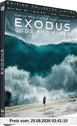 Exodus : Gods and Kings [Combo Blu-ray 3D + Blu-ray + DVD + Digital HD - Édition Collector Limitée boîtier SteelBook]