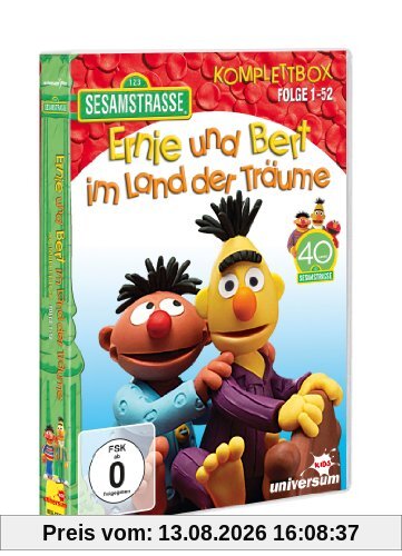 Sesamstraße - Ernie und Bert im Land der Träume, Komplettbox, Folge 1-52 [4 DVDs]
