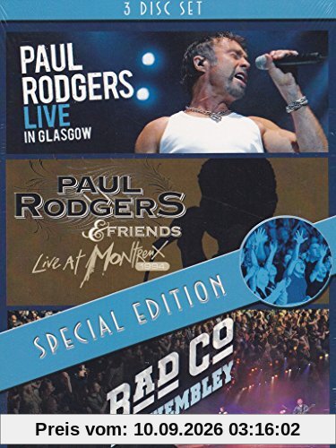 Paul Rodgers - Live in Glasgow / Live At Montreux / Bad Company - Live at Montreux [Special Edition] [3 DVDs]