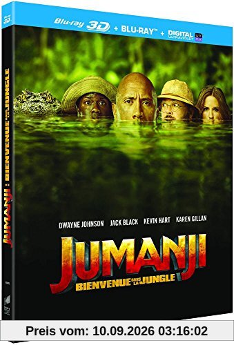 Jumanji : Bienvenue dans la jungle [Blu-ray 3D + Blu-ray + Digital UltraViolet]