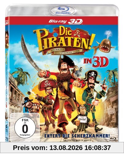 Die Piraten - Ein Haufen merkwürdiger Typen (3D-Version) [3D Blu-ray]