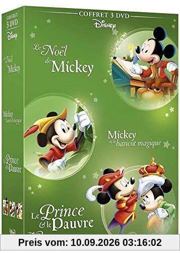 Coffret les intemporels, vol. 2 : le noël de mickey ; mickey et le haricot magique ; le prince et le pauvre [FR Import]