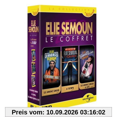 Coffret Elie Semoun 3 DVD : Elie Annonce Semoun / la suite/ A l'Olympia [FR Import]