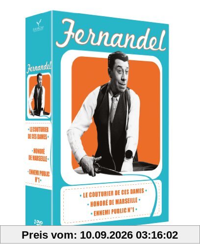 Coffret fernandel : honore de marseille ; le couturier de ces dames ; l'ennemi public n°1 [FR Import]